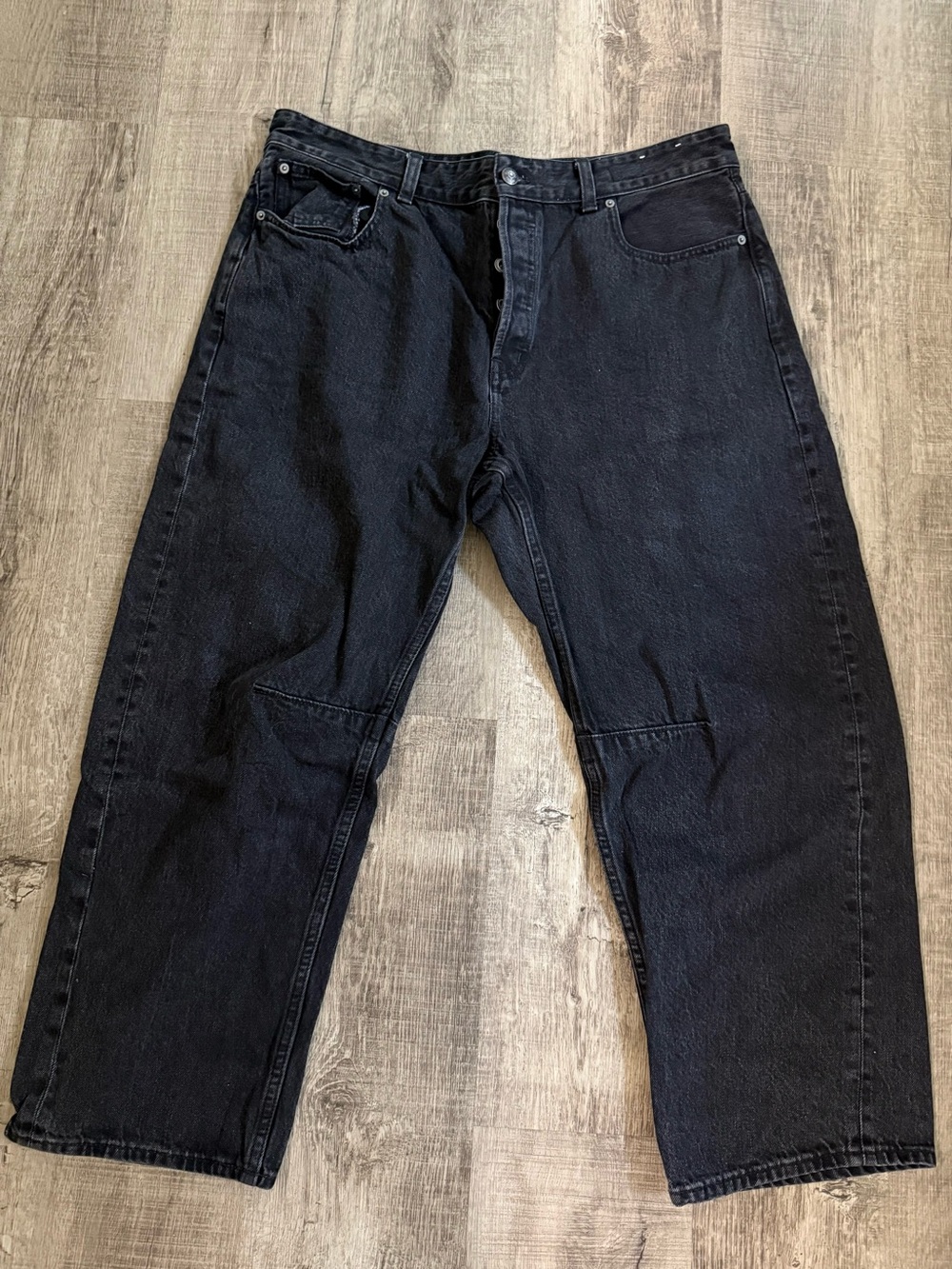 Like New Madewell Darted Barrel Leg Jeans 31